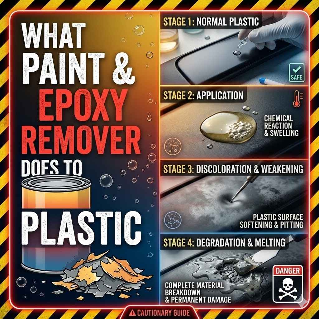 What Paint & Epoxy Remover Does to Plastic