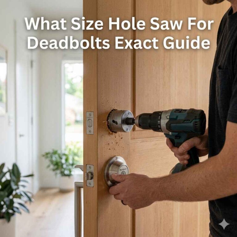 What Size Hole Saw For Deadbolts