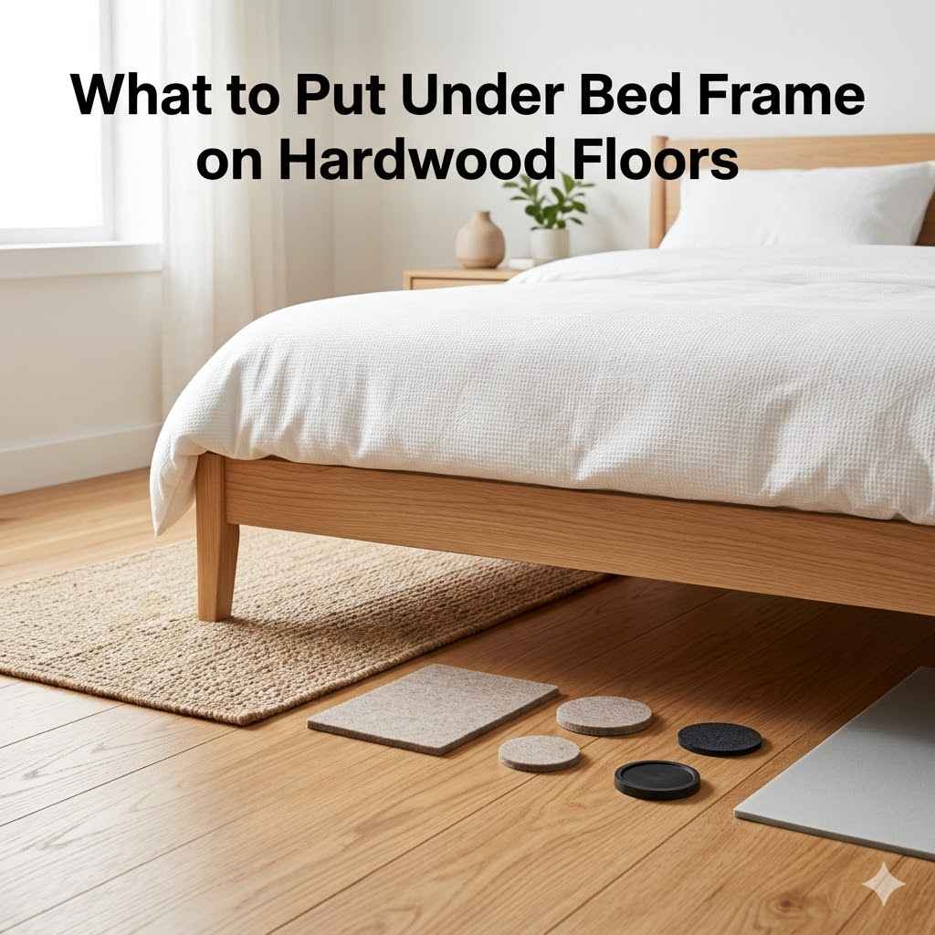 What to Put Under Bed Frame on Hardwood Floors