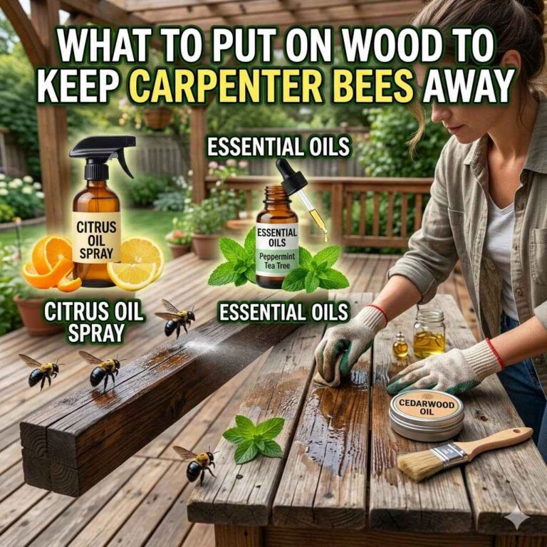 What to Put on Wood to Keep Carpenter Bees Away