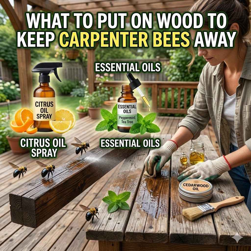 What to Put on Wood to Keep Carpenter Bees Away