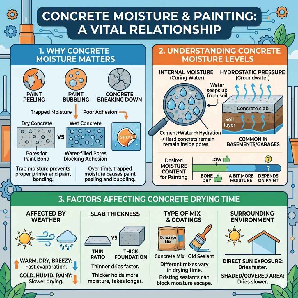 Why Concrete Moisture Matters for Painting