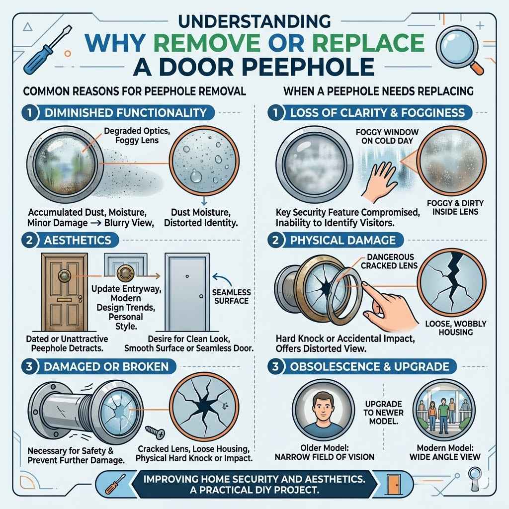 Why Remove a Door Peephole