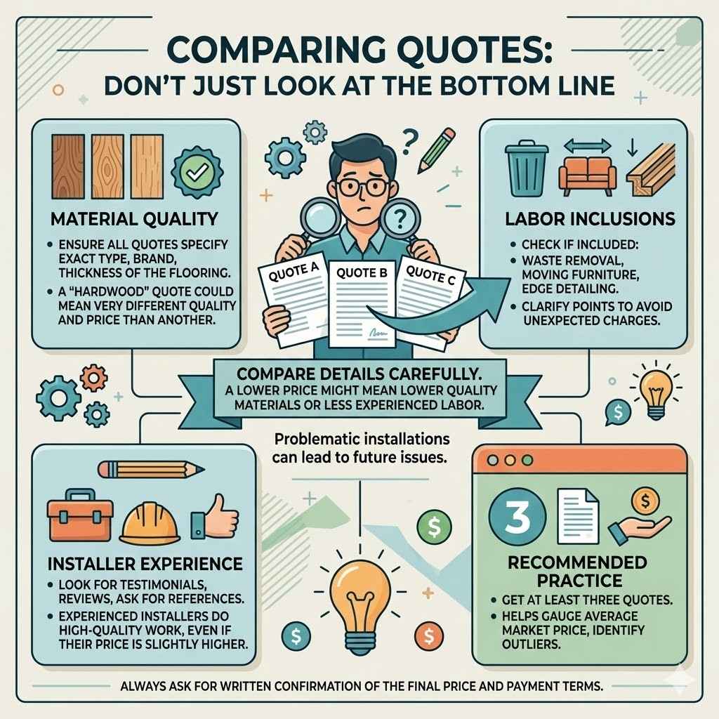 Comparing Quotes