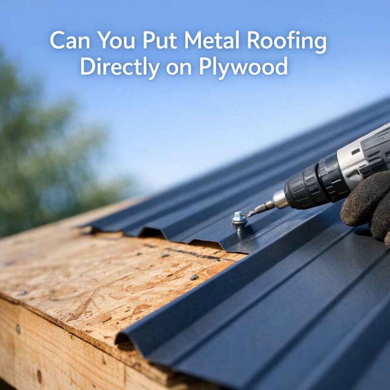 Can You Put Metal Roofing Directly on Plywood