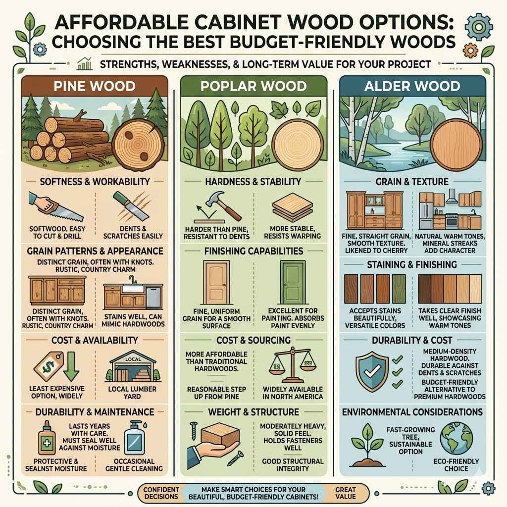 Choosing Affordable Cabinet Wood Options