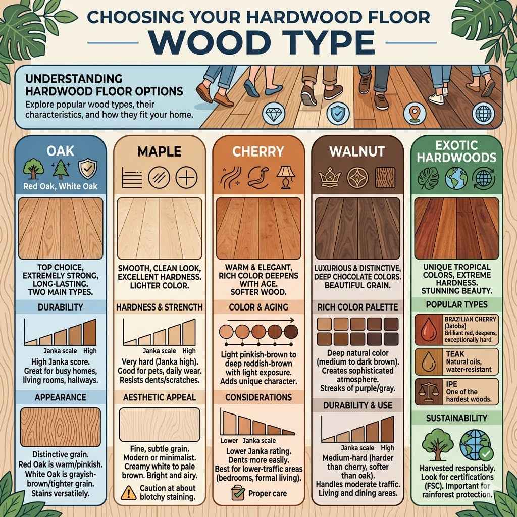 Choosing Your Hardwood Floor Wood Type