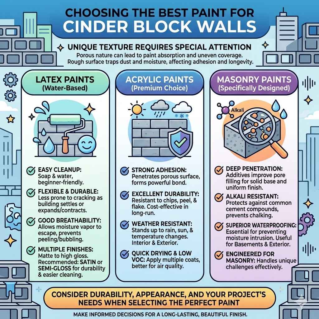 Choosing the Best Paint for Cinder Block Walls