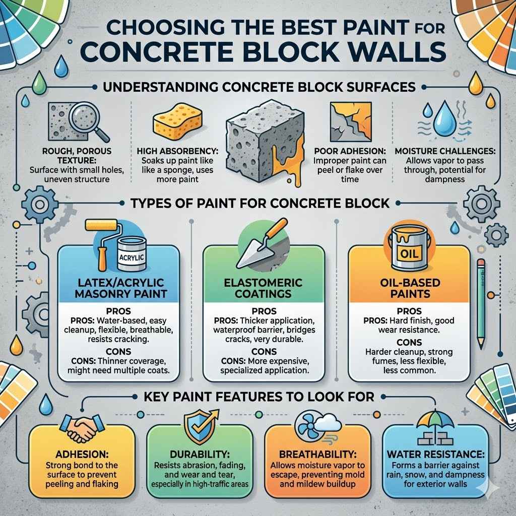 Choosing the Best Paint for Concrete Block Walls