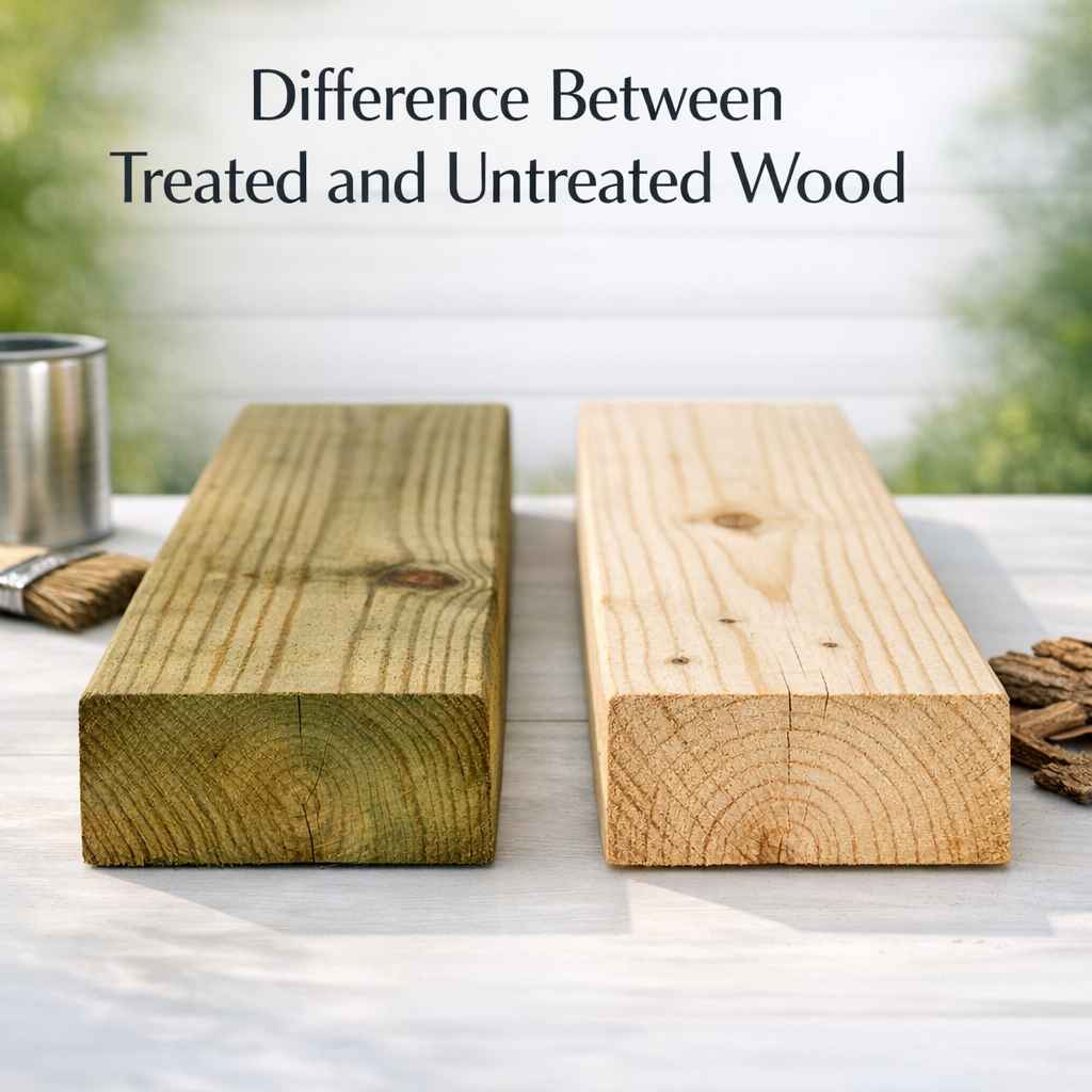 Difference Between Treated and Untreated Wood