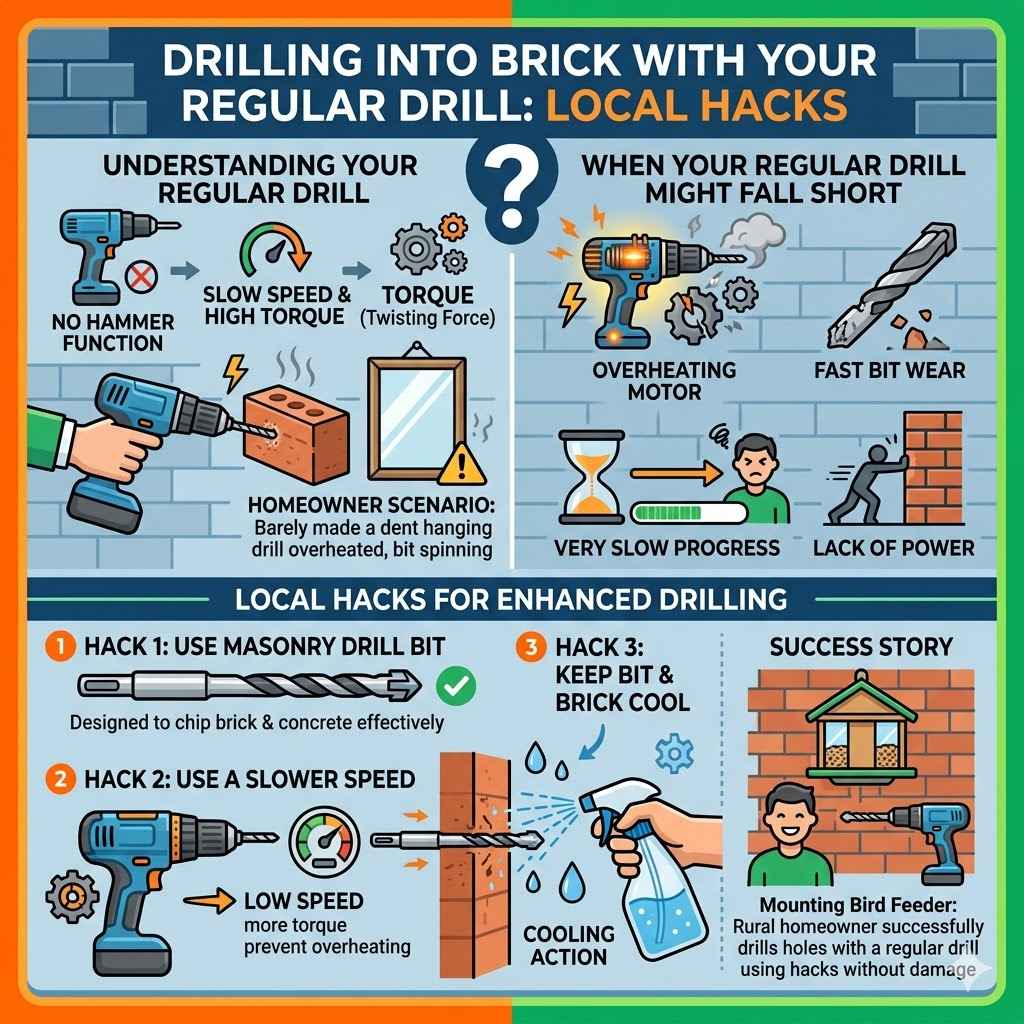 Drilling Into Brick With Your Regular Drill Local Hacks