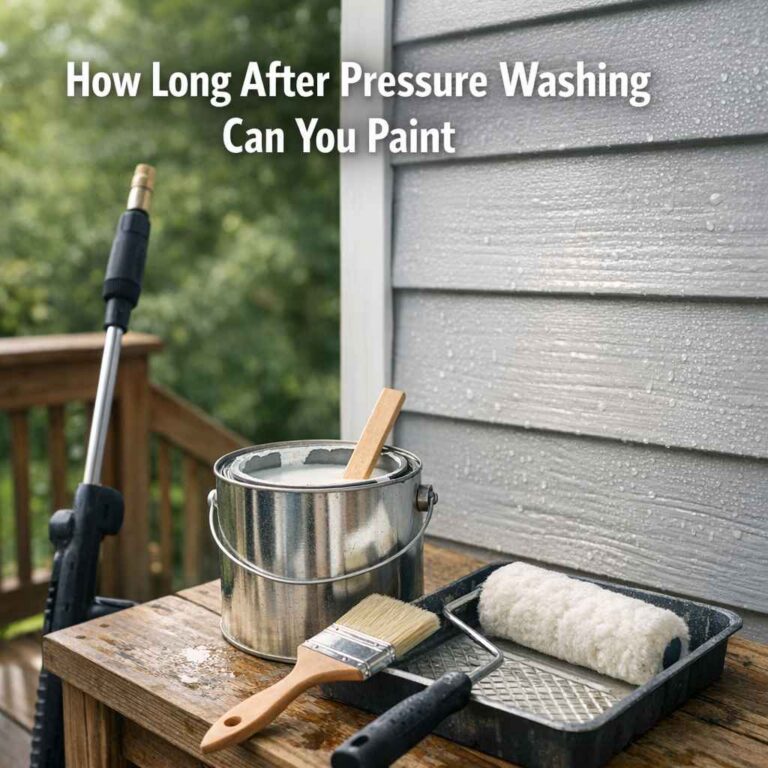 How Long After Pressure Washing Can You Paint