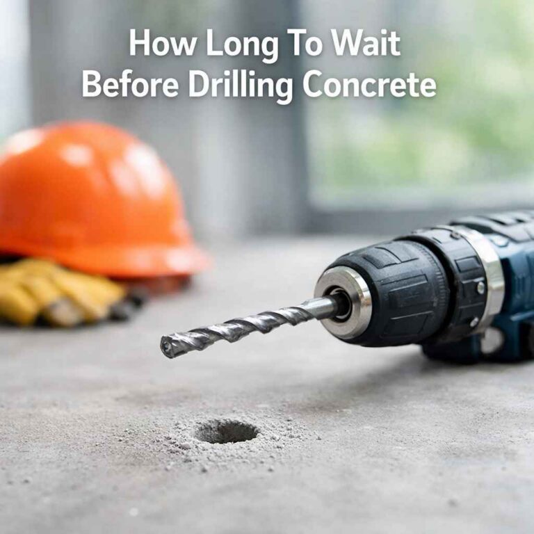 How Long To Wait Before Drilling Concrete