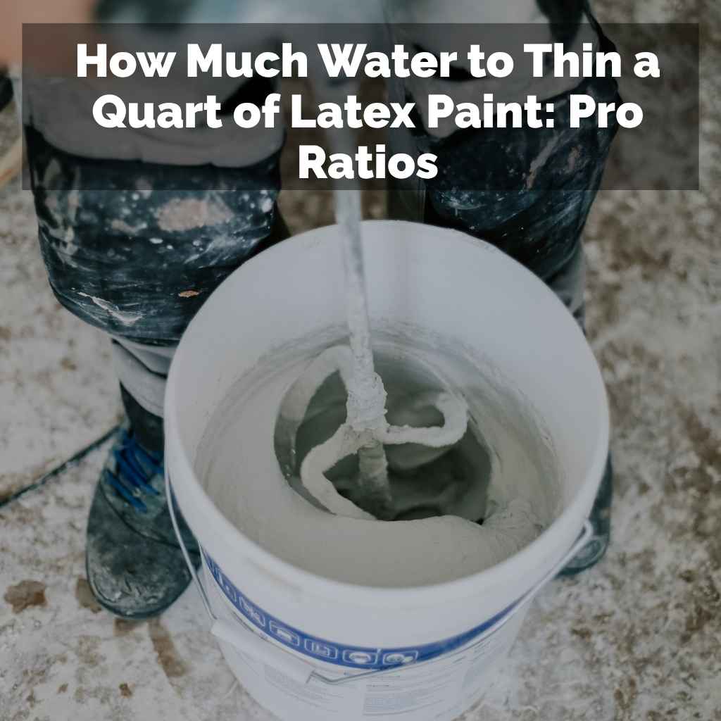 How Much Water to Thin a Quart of Latex Paint