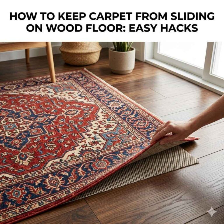 How to Keep Carpet From Sliding on Wood Floor