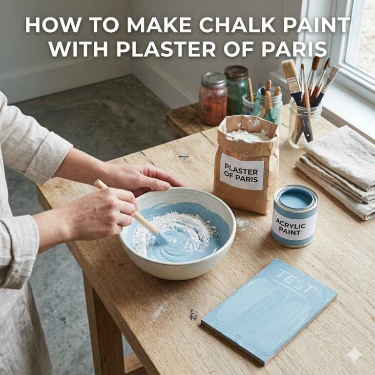 How to Make Chalk Paint with Plaster of Paris