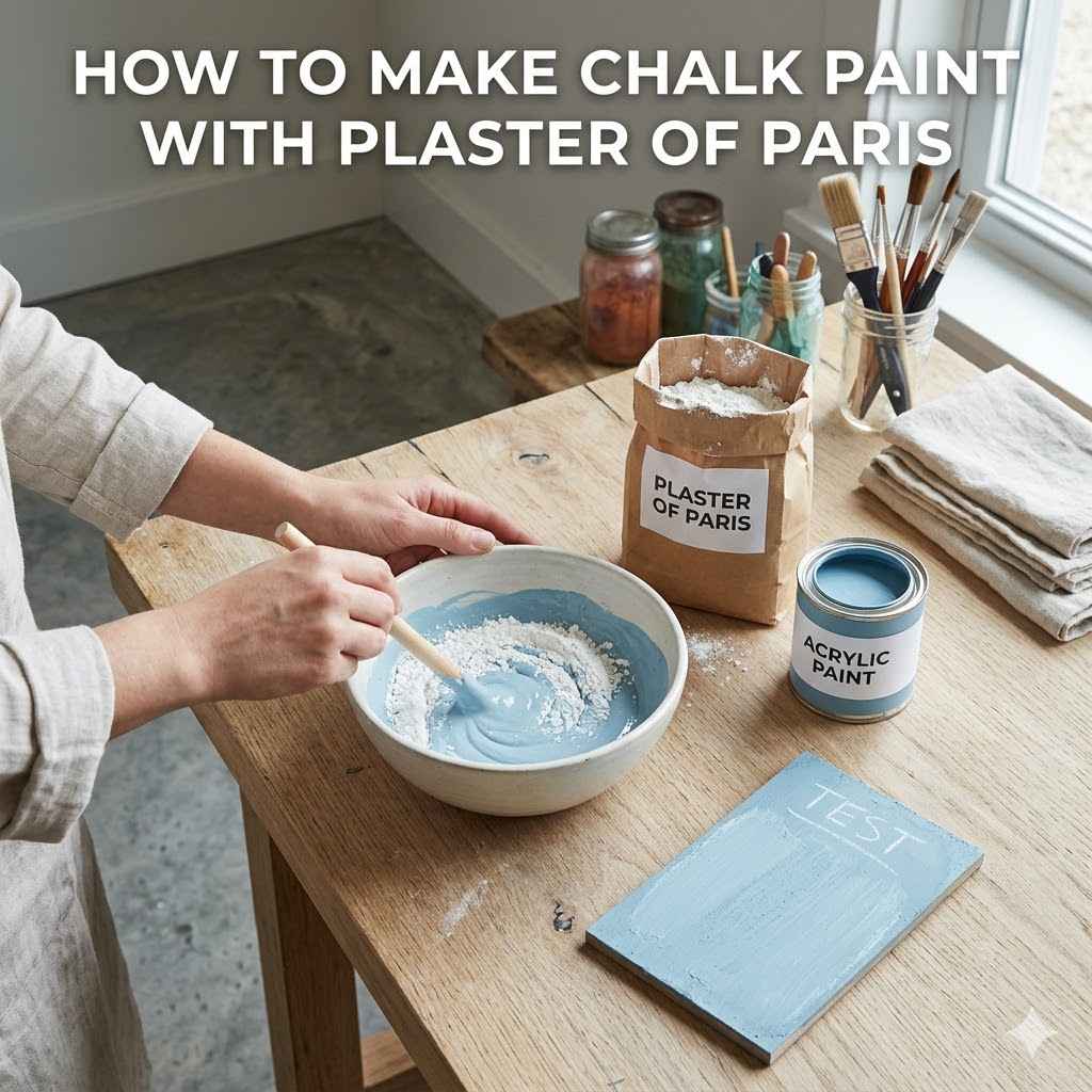 How to Make Chalk Paint with Plaster of Paris