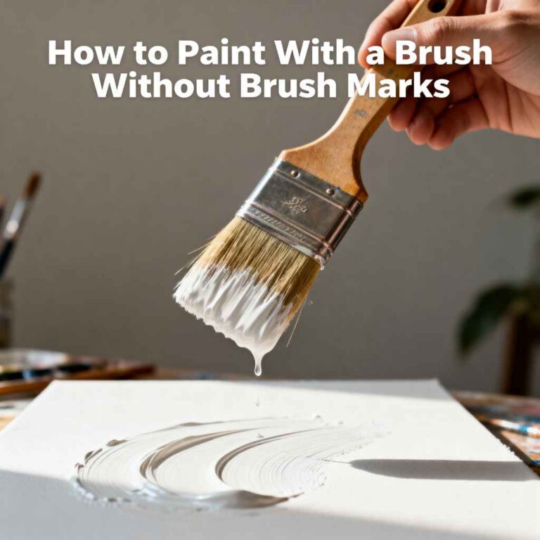 How to Paint With a Brush Without Brush Marks