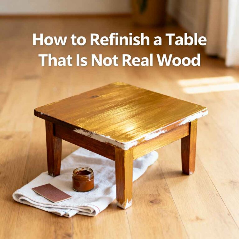 How to Refinish a Table That Is Not Real Wood