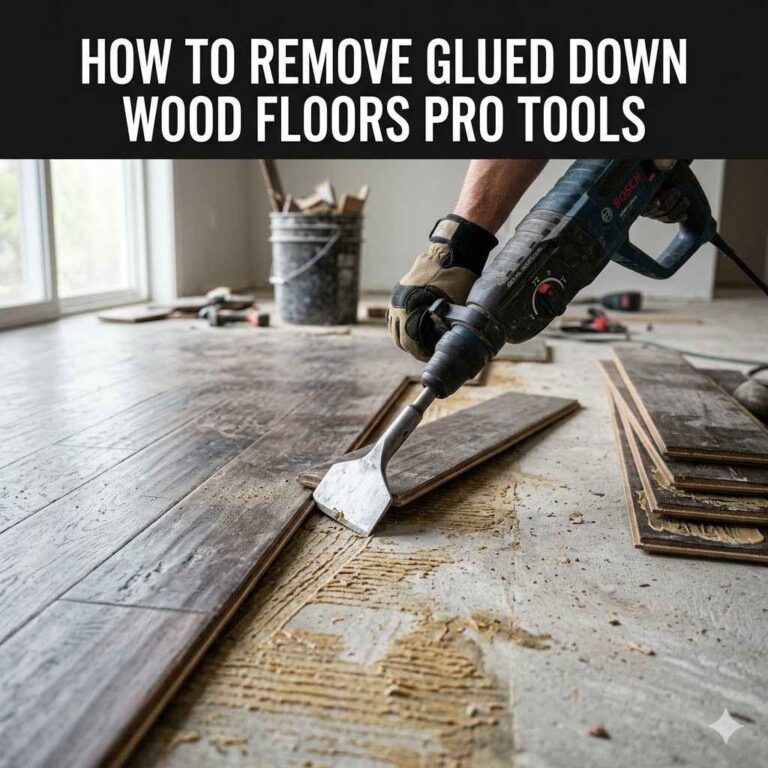 How to Remove Glued Down Wood Floors