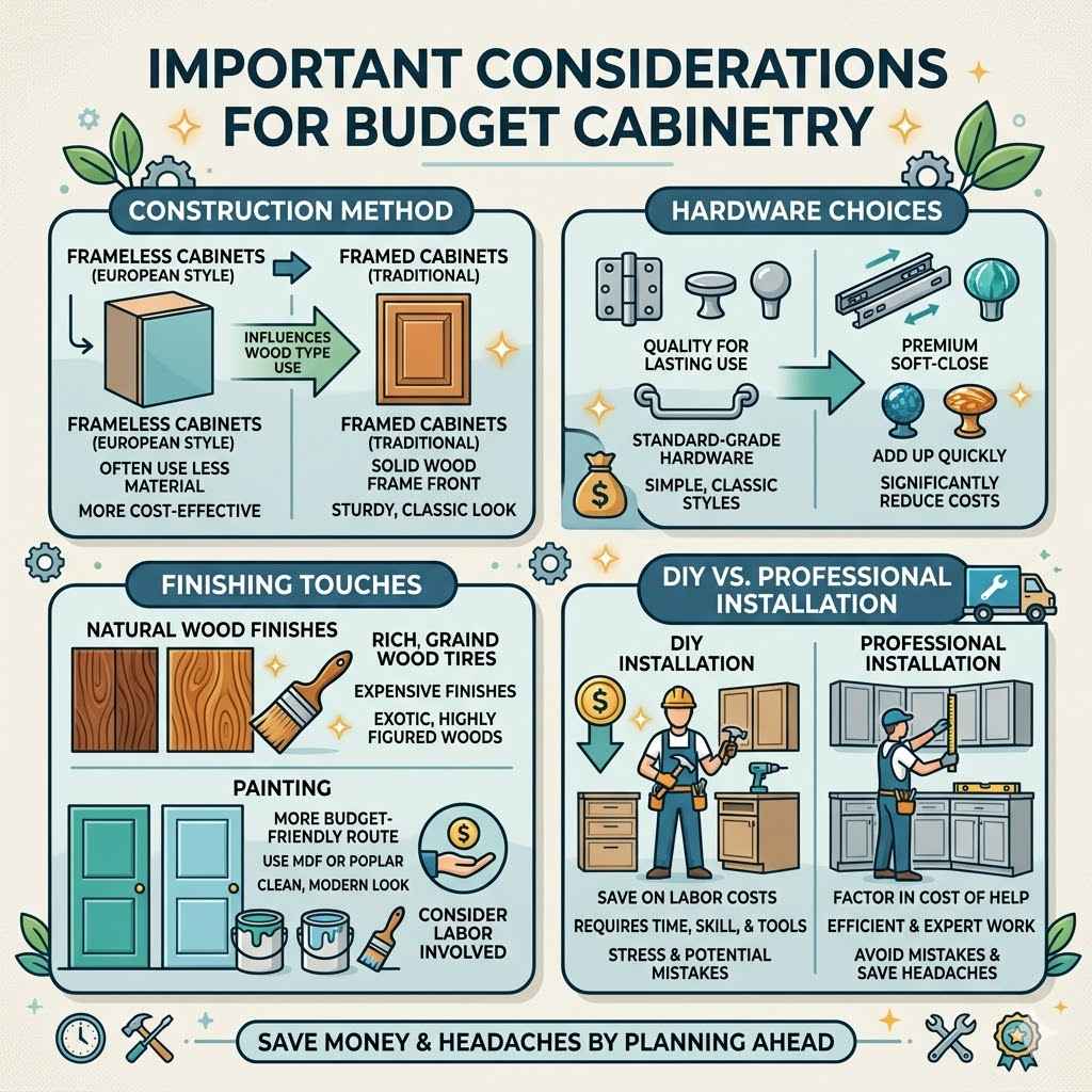 Important Considerations for Budget Cabinetry