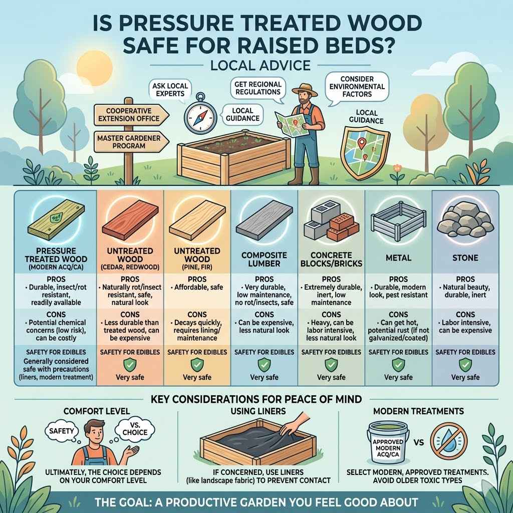 Is Pressure Treated Wood Safe for Raised Beds
