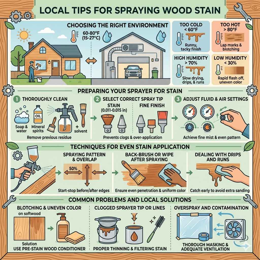 Local Tips For Spraying Wood Stain