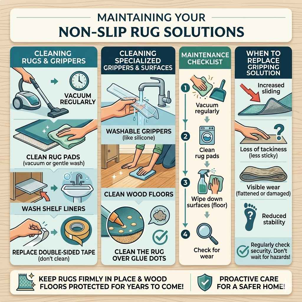 Maintaining Your Non-Slip Rug Solutions