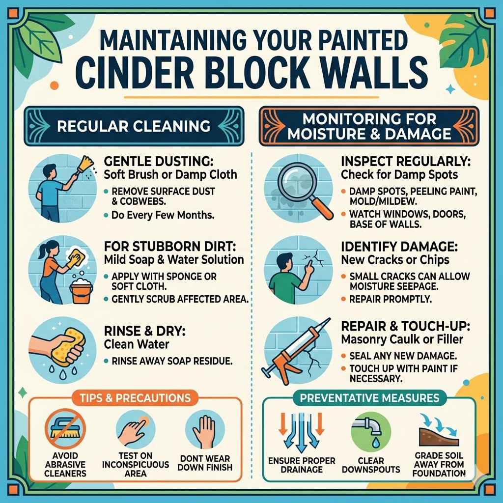 Maintaining Your Painted Cinder Block Walls