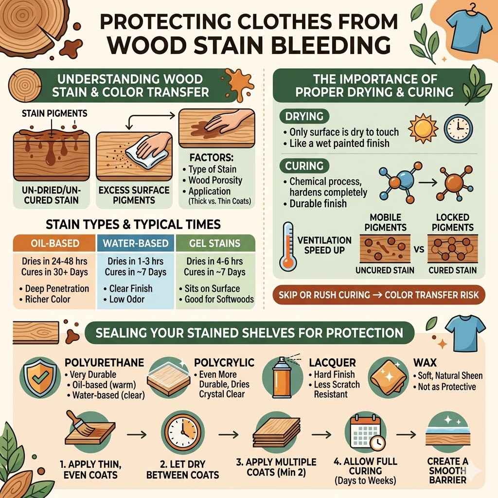 Protecting Clothes From Wood Stain Bleeding