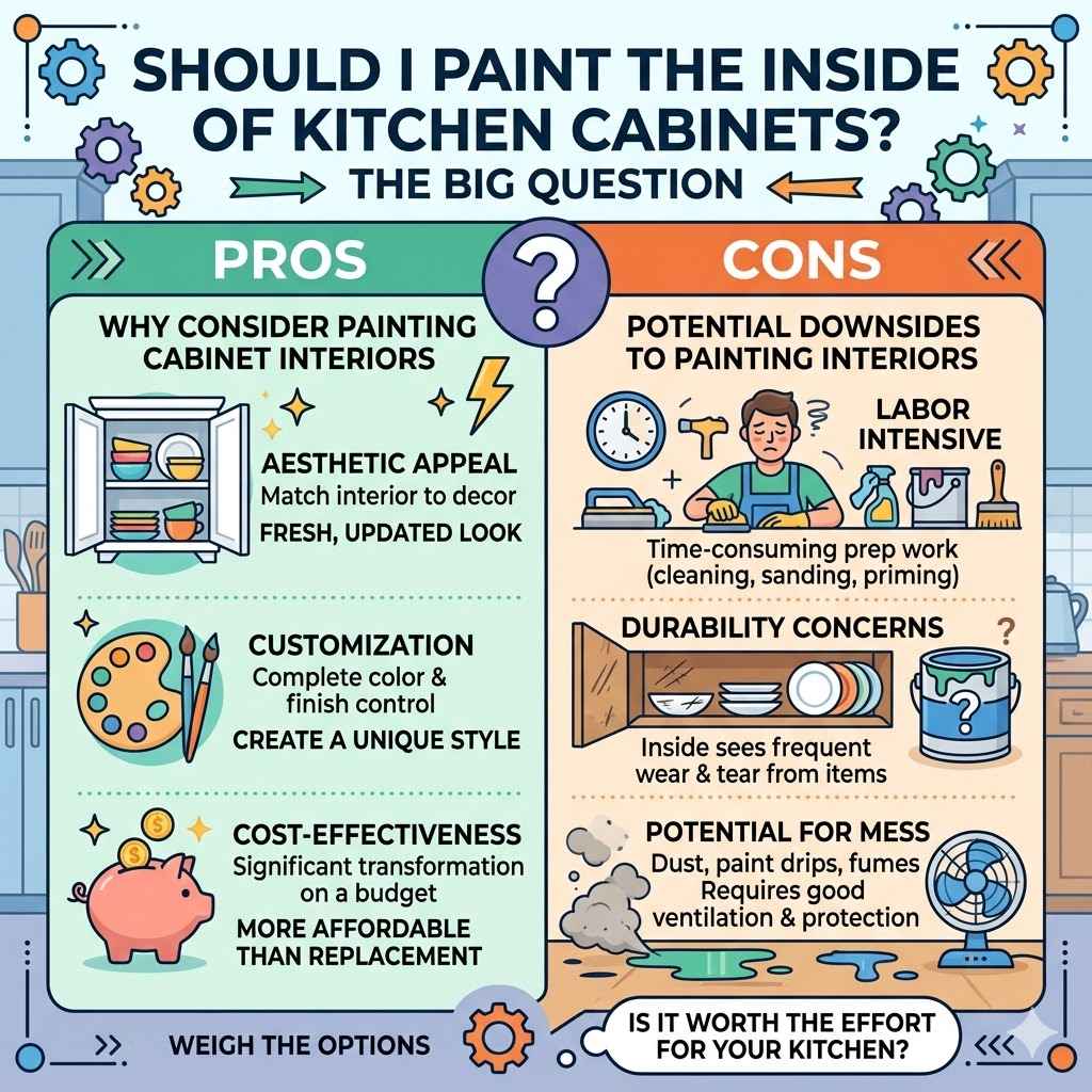 Should I Paint the Inside of Kitchen Cabinets