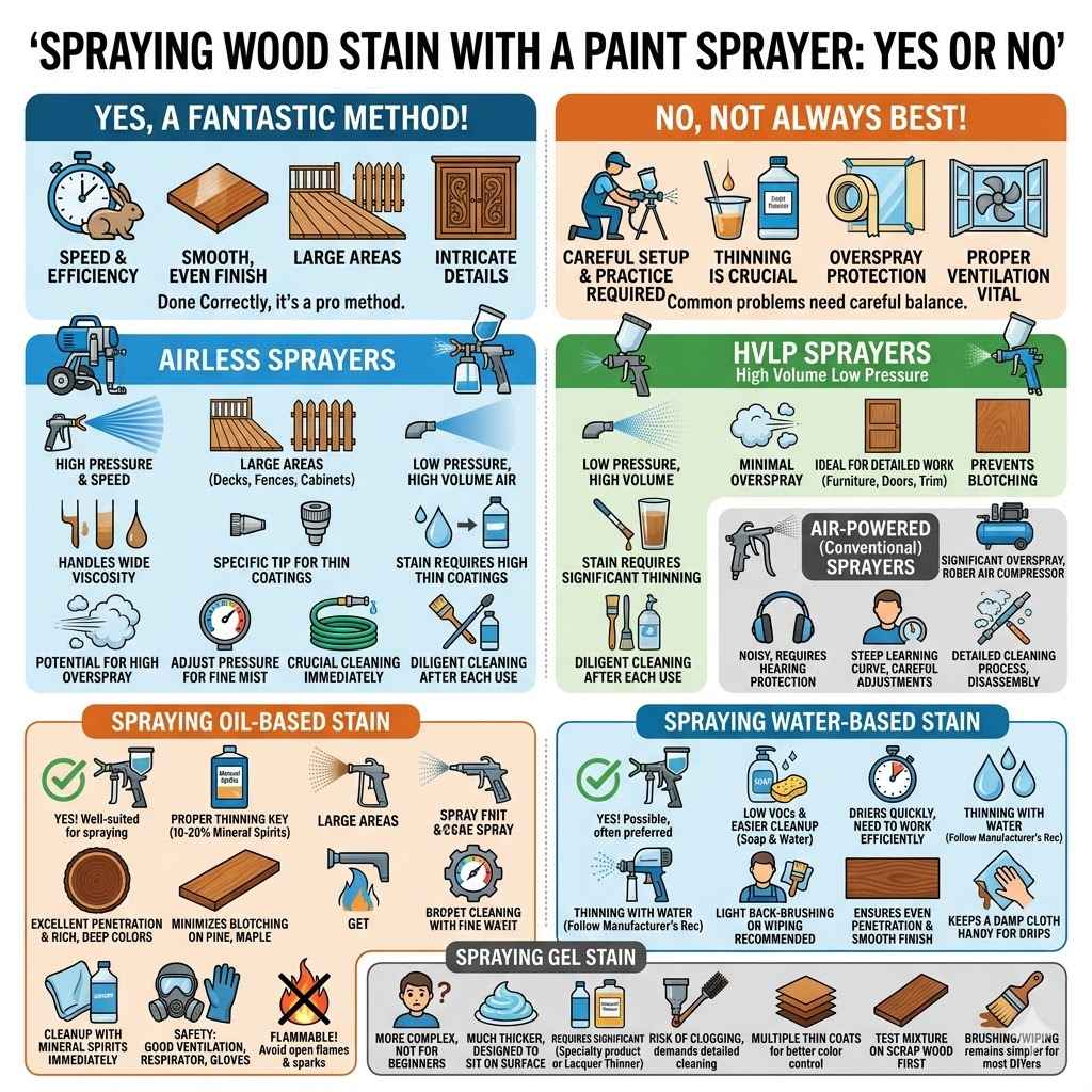Spray Wood Stain With Paint Sprayer Yes Or No
