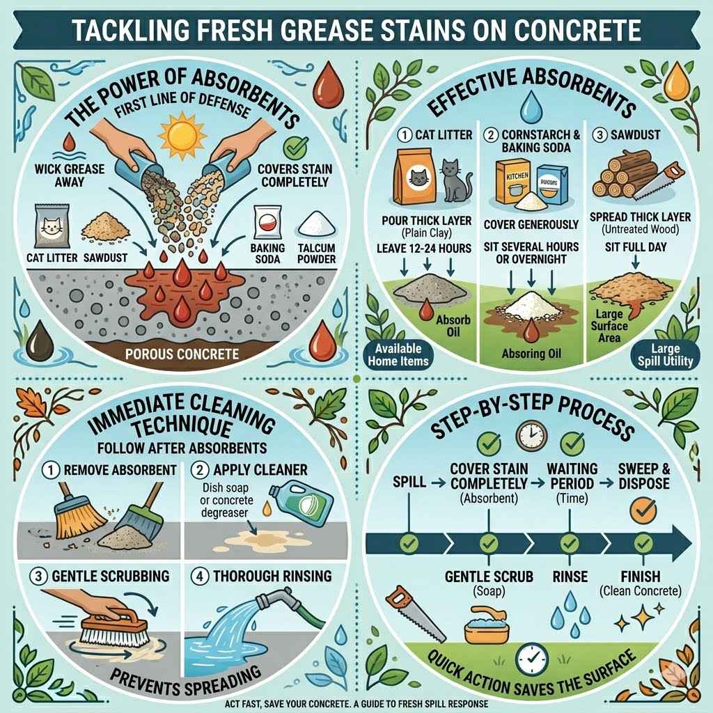 Tackling Fresh Grease Stains