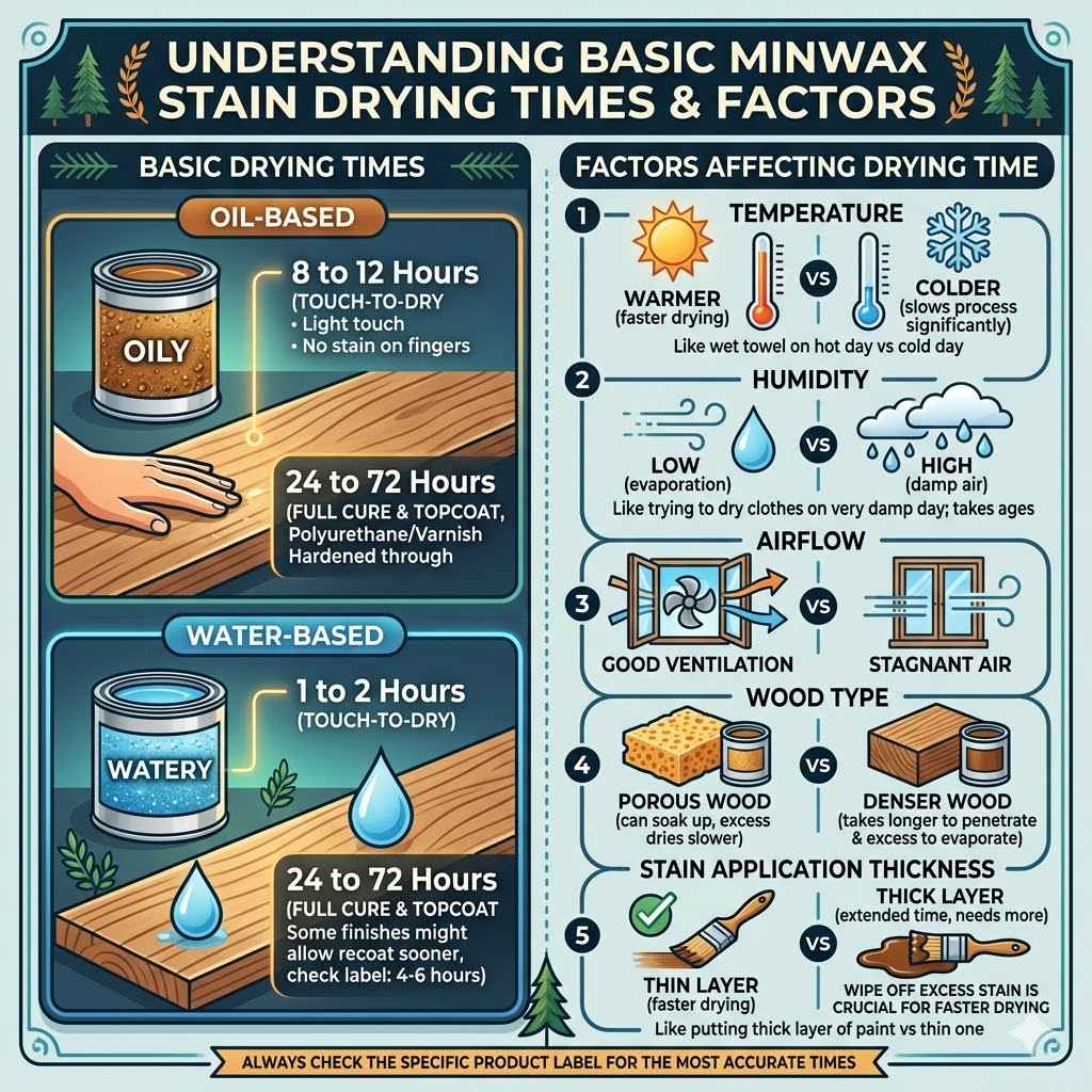 Understanding Basic Minwax Stain Drying Times