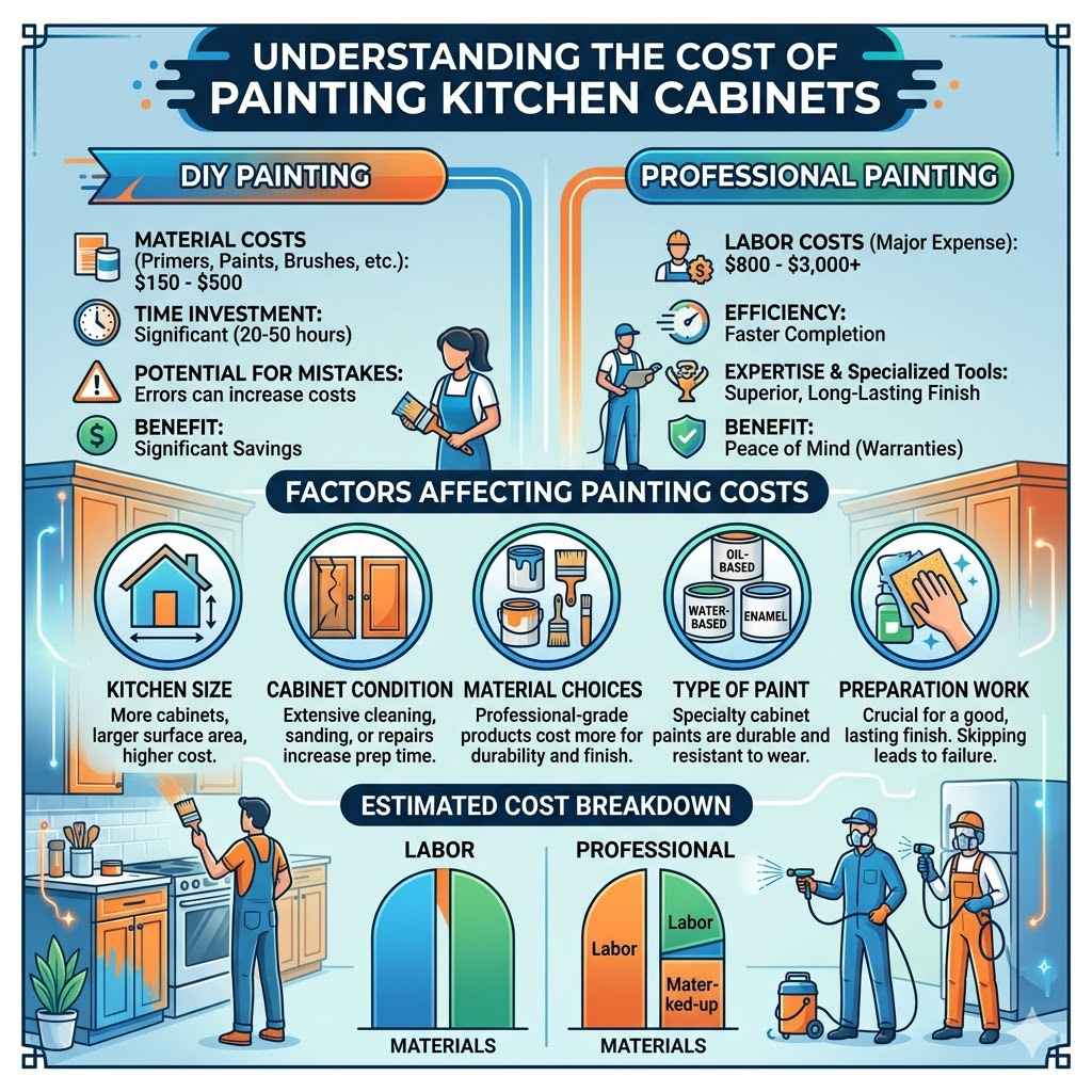 Understanding The Cost Of Painting Kitchen Cabinets