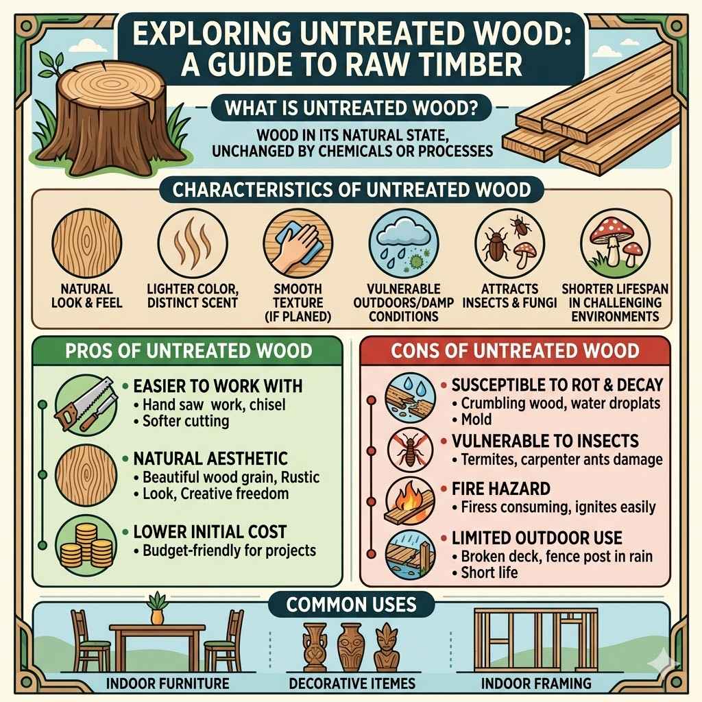 What Is Untreated Wood