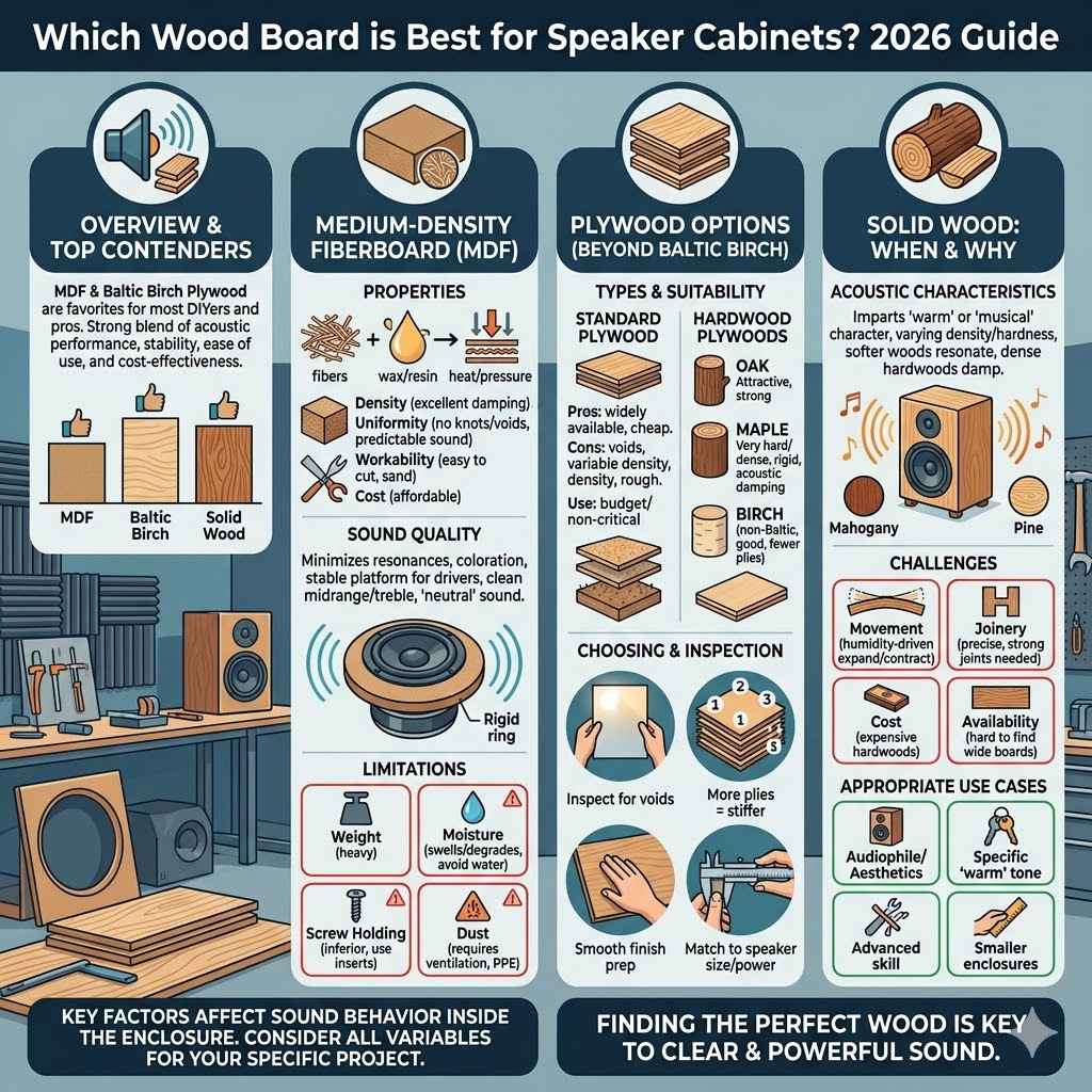 Which Wood Board is Best for Speaker Cabinets