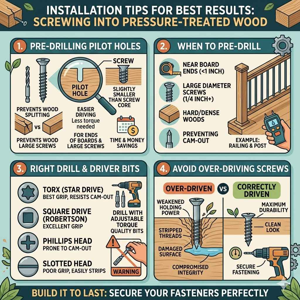 Best Type of Screws for Pressure Treated Wood