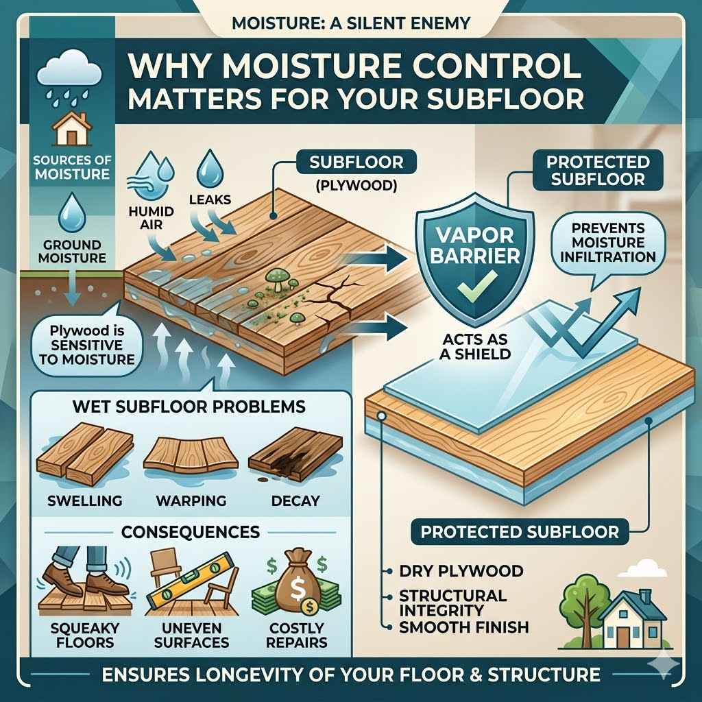 Why Moisture Control Matters for Your Subfloor