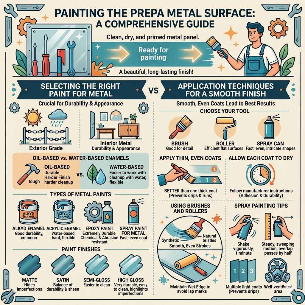 Painting the Prepared Metal Surface