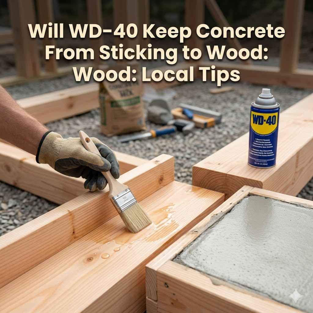 Will WD40 Keep Concrete From Sticking to Wood