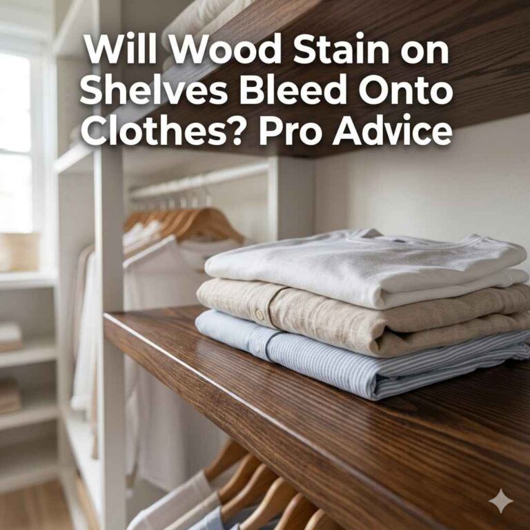 Will Wood Stain on Shelves Bleed Onto Clothes