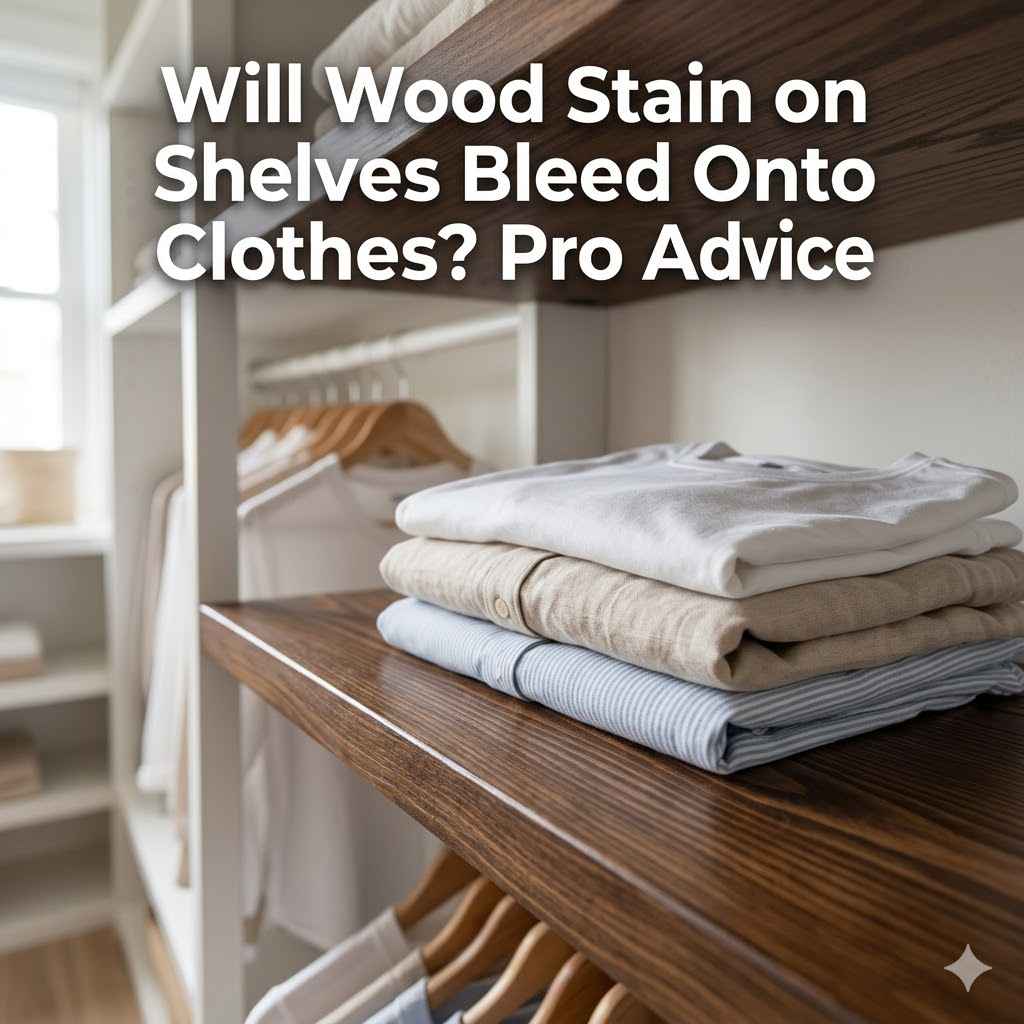 Will Wood Stain on Shelves Bleed Onto Clothes