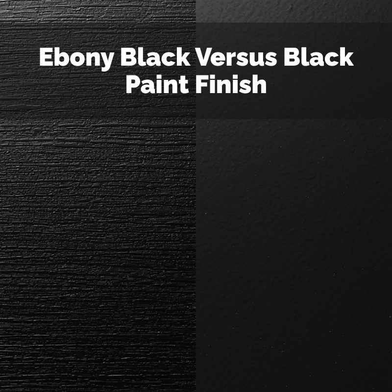 Ebony Black Versus Black Paint Finish