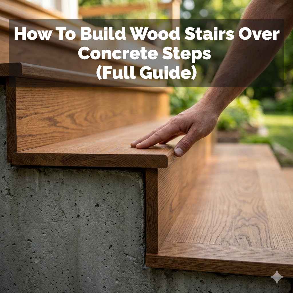 How To Build Wood Stairs Over Concrete Steps