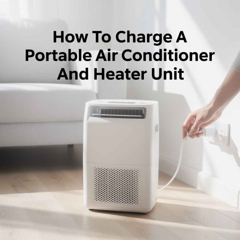 How To Charge A Portable Air Conditioner And Heater Unit