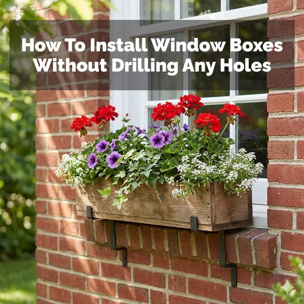 How To Install Window Boxes Without Drilling Any Holes