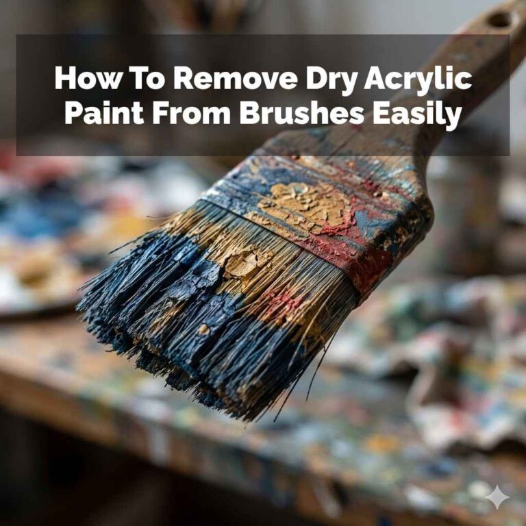 How To Remove Dry Acrylic Paint From Brushes Easily