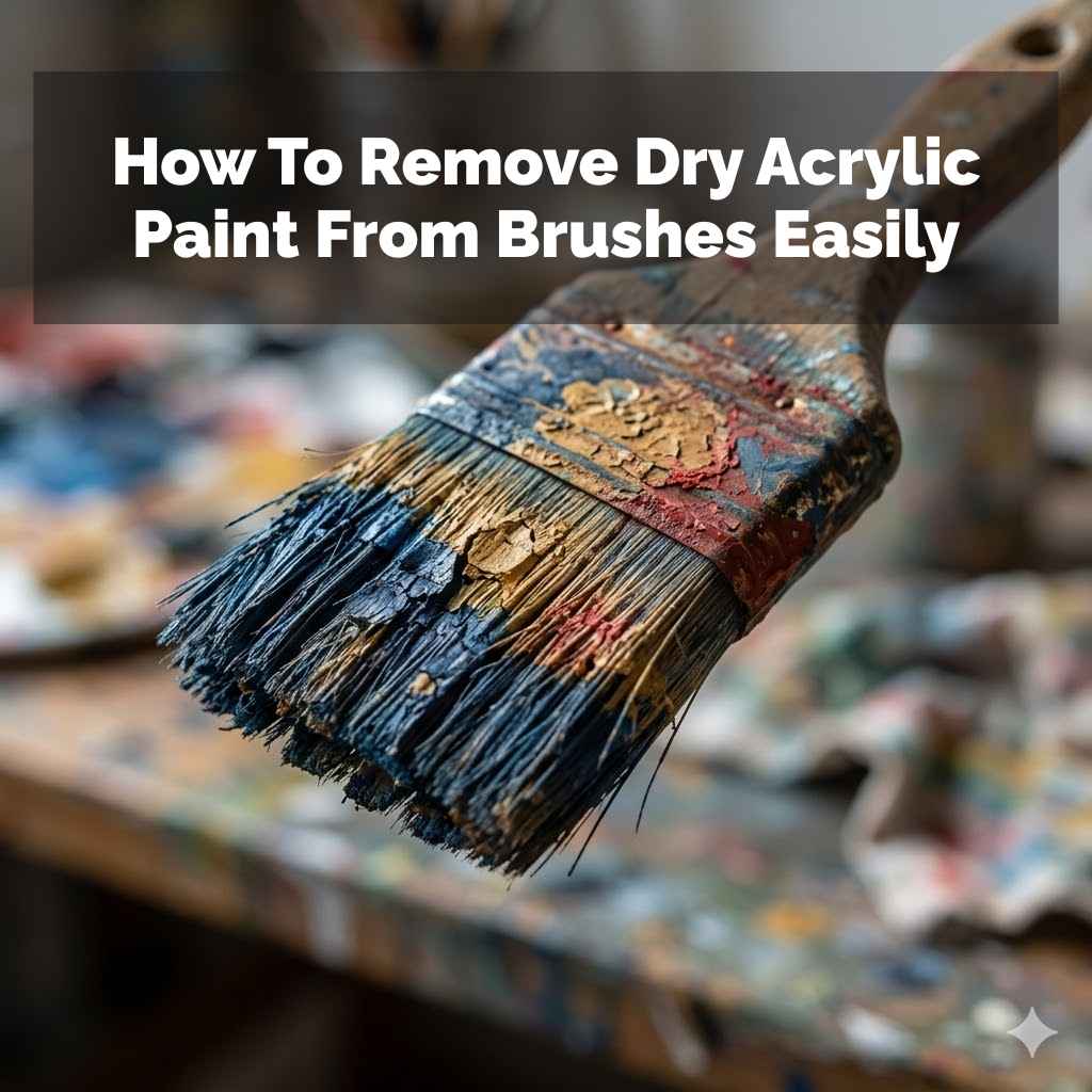 How To Remove Dry Acrylic Paint From Brushes Easily