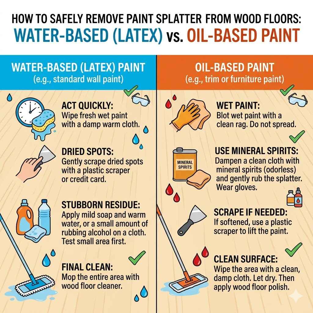 Understanding Paint Splatter on Wood Floors